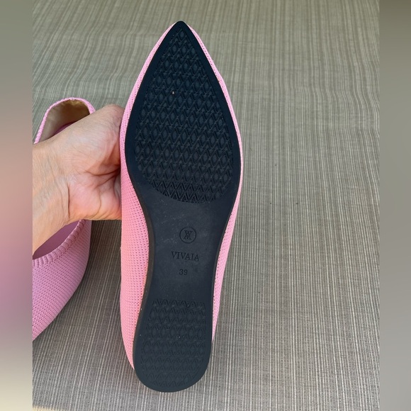 Vivaia Pointed-Toe Flat Dancers Mauve Pink Size 39, US 8 Ballet Flats Casual - Picture 14 of 15